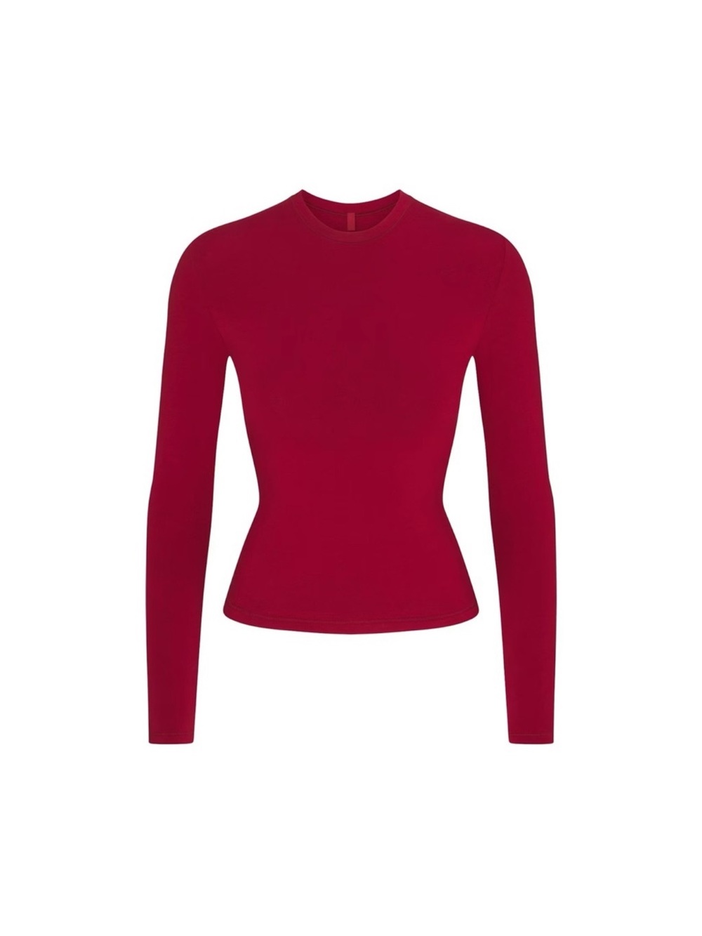 Skims cotton jersey top brick red